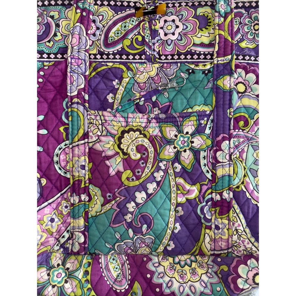 Vera Bradley Heather Paisley Print Tote Bag, Zip ID Case, and Coin Purse - Picture 8 of 16